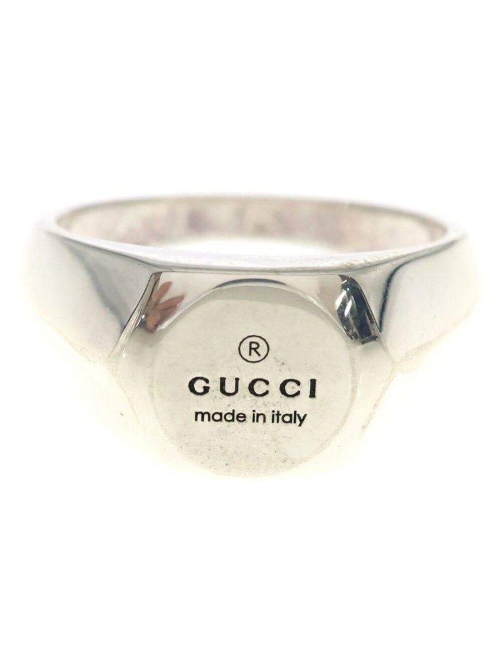 Gucci Trademark Slim Ring Silver